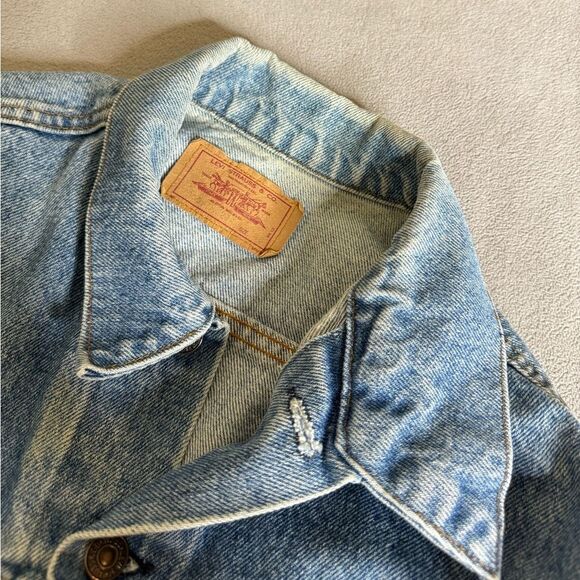 Vintage Levi’s 1980’s Jean Denim Jacket Blue Rare Mens size 40 Made in Usa - Picture 12 of 16